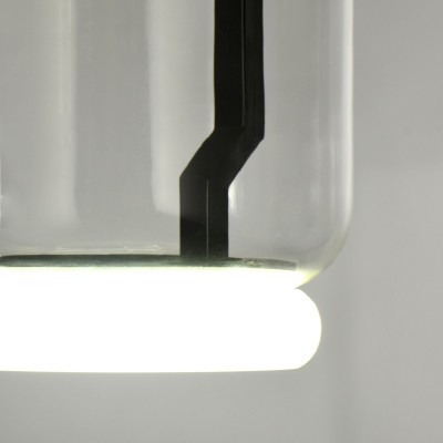 Colgante traslucido vidrio.