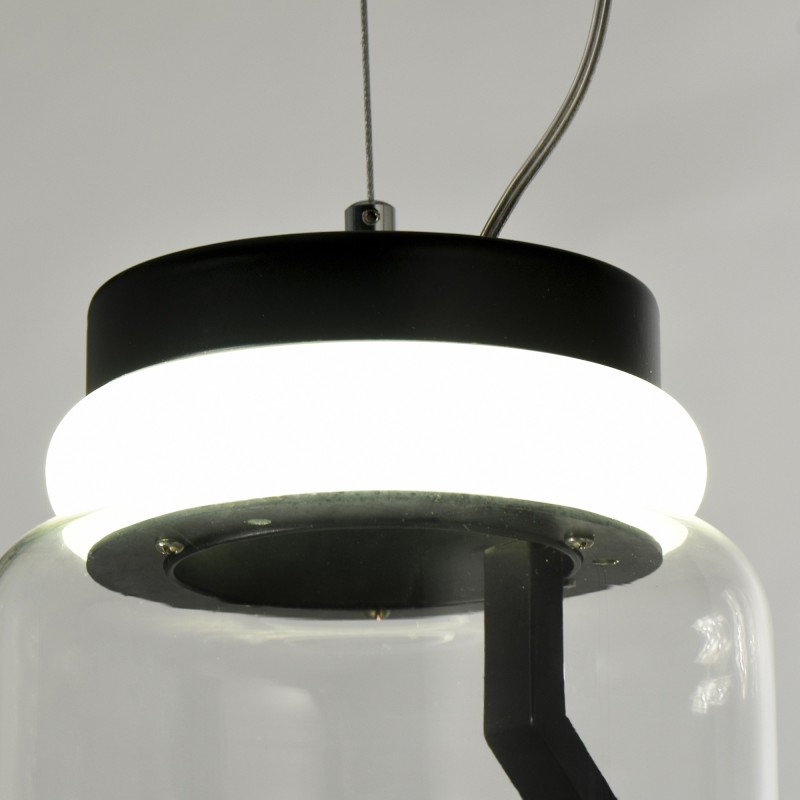 Colgante traslucido vidrio.