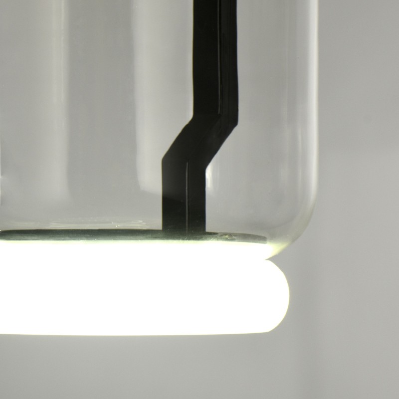 Colgante traslucido vidrio.